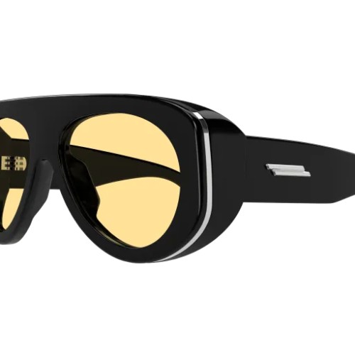 Bottega Veneta BV1362S - 005 - 58 Okulary przeciwsłoneczne Czarny Jednoszybowe (tarcza)