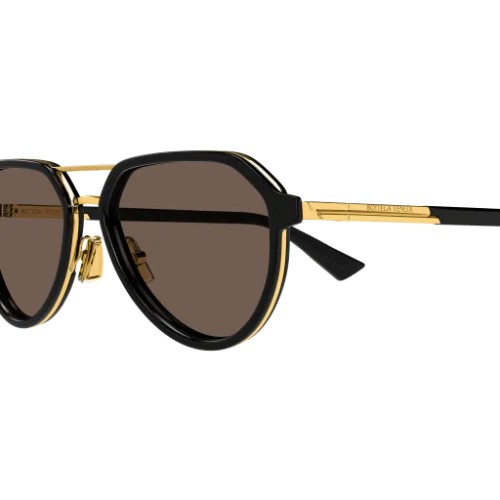 Bottega Veneta BV1373S - 001 - 55 Okulary przeciwsłoneczne Pilotki (aviator)