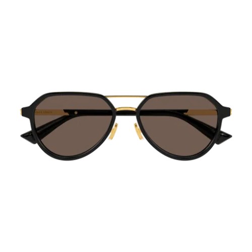 Bottega Veneta BV1373S - 001 - 55 Okulary przeciwsłoneczne Pilotki (aviator)