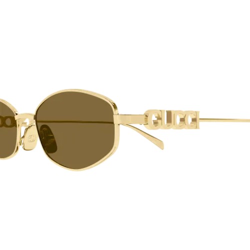 Gucci GG1802S - 005 - 55 Okulary przeciwsłoneczne Złoty Owalny