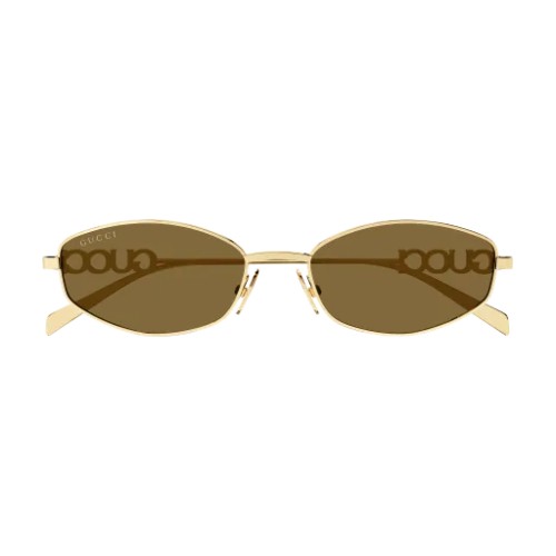 Gucci GG1802S - 005 - 55 Okulary przeciwsłoneczne Złoty Owalny