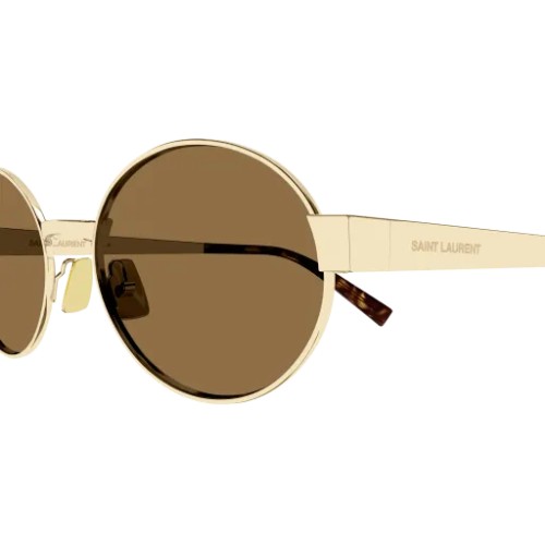 Saint Laurent SL 692 - 004 - 55 Okulary przeciwsłoneczne Złoty Owalny