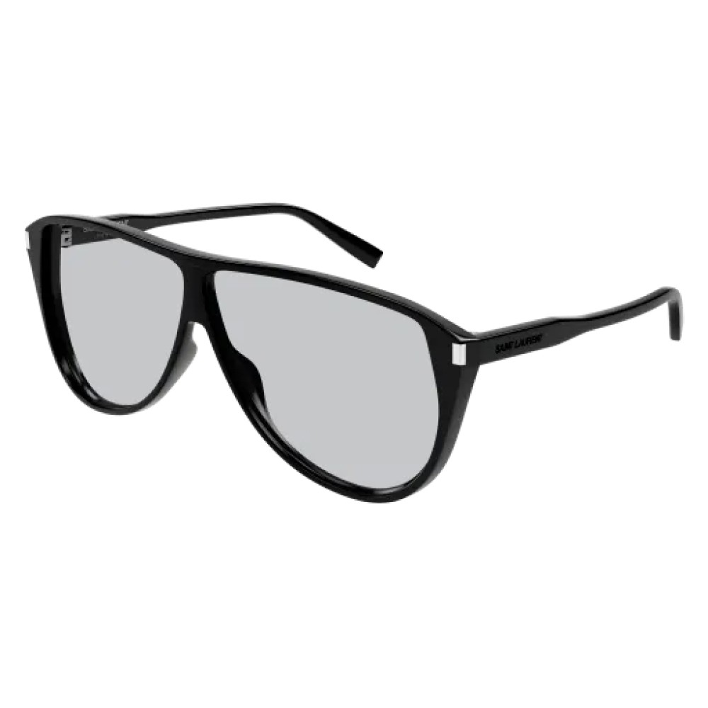 Saint Laurent SL 731 GASPAR - 001 - 65 Okulary przeciwsłoneczne Czarny Pilotki (aviator)