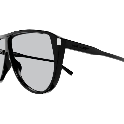 Saint Laurent SL 731 GASPAR - 001 - 65 Okulary przeciwsłoneczne Czarny Pilotki (aviator)
