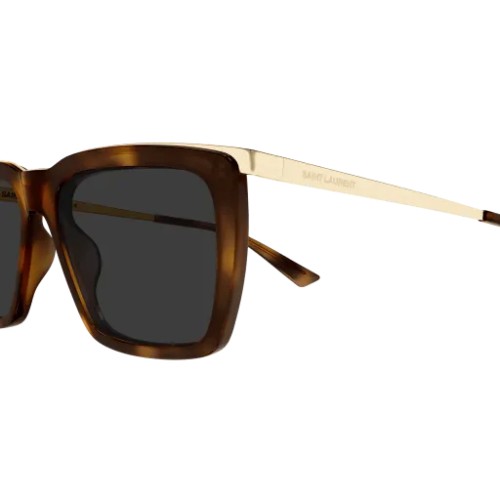Saint Laurent SL 765 - 004 - 56 Okulary przeciwsłoneczne Havanna Kanciaste