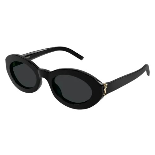 Saint Laurent SL M136 - 001 - 52 Okulary przeciwsłoneczne Czarny Owalny