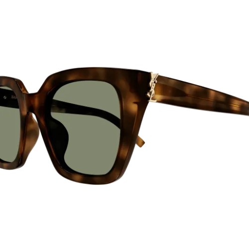 Saint Laurent SL M143 - 003 - 51 Okulary przeciwsłoneczne Havanna Kanciaste