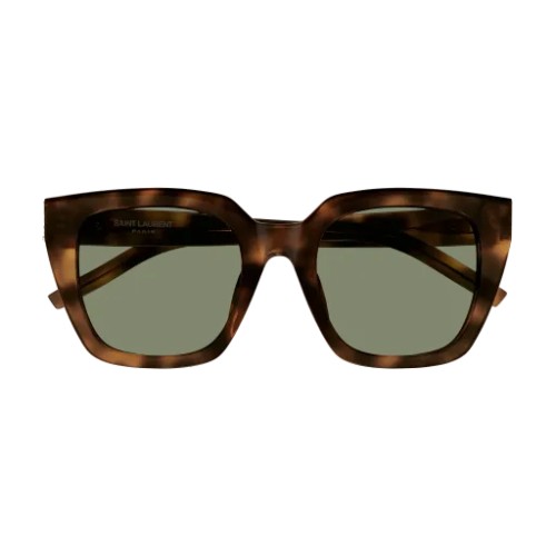 Saint Laurent SL M143 - 003 - 51 Okulary przeciwsłoneczne Havanna Kanciaste