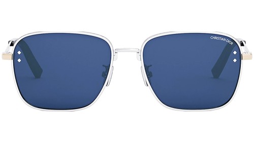 Dior CD DIAMOND S4U - F2B0 N - 55 Okulary przeciwsłoneczne Srebrny Kanciaste
