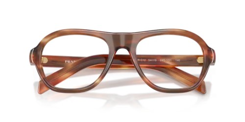 PRADA PR C12V - 24G1O1 - 54 Oprawki korekcyjne Pasiasty dąb Poduszka
