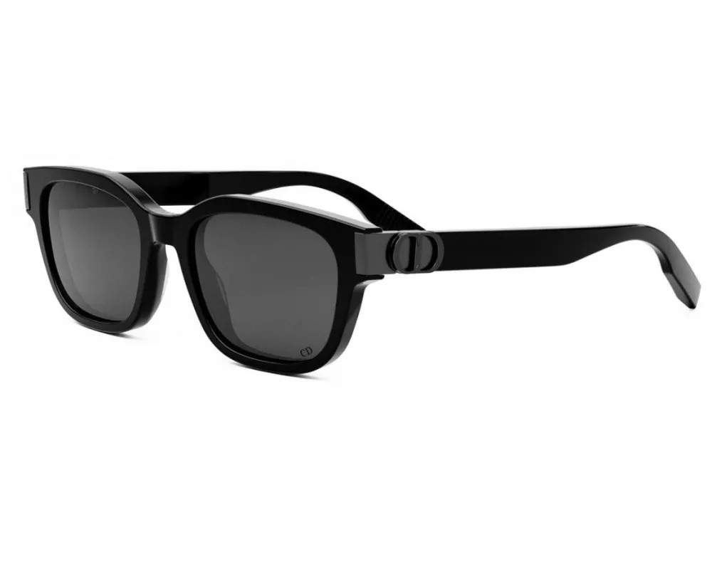 Dior CD ICON S1F - 14A0 V - 56 Okulary przeciwsłoneczne Czarny Kanciaste
