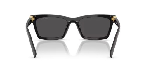 MIU MIU MU A05S - 16K08Z - 55 Okulary przeciwsłoneczne Czarny Prostokątny