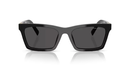 MIU MIU MU A05S - 16K08Z - 55 Okulary przeciwsłoneczne Czarny Prostokątny
