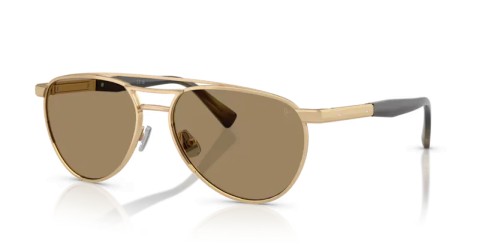 BRUNELLO CUCINELLI - Okulary przeciwsłoneczne - BC2007SM - 501653 - 56 - POZŁACANY (GOLD PLATED)