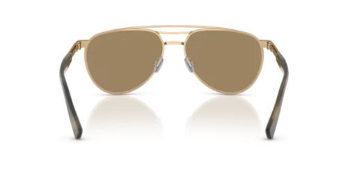 BRUNELLO CUCINELLI BC2007SM - 501653 - 56 - POZŁACANY (GOLD PLATED) Okulary przeciwsłoneczne Pilotki (aviator)