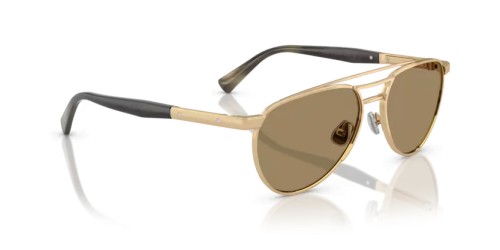 BRUNELLO CUCINELLI BC2007SM - 501653 - 56 - POZŁACANY (GOLD PLATED) Okulary przeciwsłoneczne Pilotki (aviator)