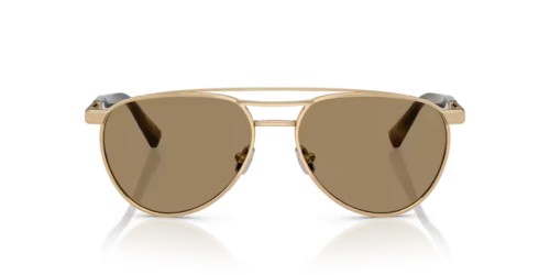 BRUNELLO CUCINELLI BC2007SM - 501653 - 56 - POZŁACANY (GOLD PLATED) Okulary przeciwsłoneczne Pilotki (aviator)