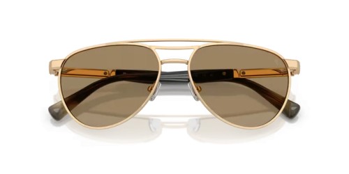 BRUNELLO CUCINELLI BC2007SM - 501653 - 56 - POZŁACANY (GOLD PLATED) Okulary przeciwsłoneczne Pilotki (aviator)