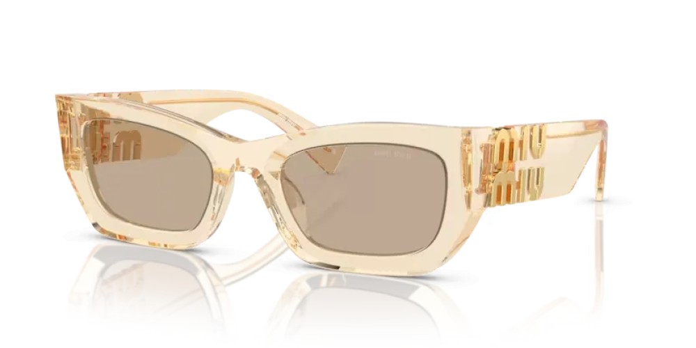 MIU MIU MU 09WS - 11T40F - 53 Okulary przeciwsłoneczne Prostokątny