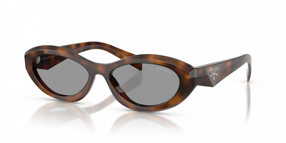 PRADA PR 26ZS - ​20D50Q - ​55 Okulary przeciwsłoneczne Havanna Owalny