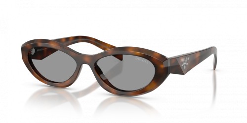 PRADA PR 26ZS - ​20D50Q - ​55 Okulary przeciwsłoneczne Havanna Owalny