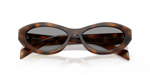 PRADA PR 26ZS - ​20D50Q - ​55 Okulary przeciwsłoneczne Havanna Owalny