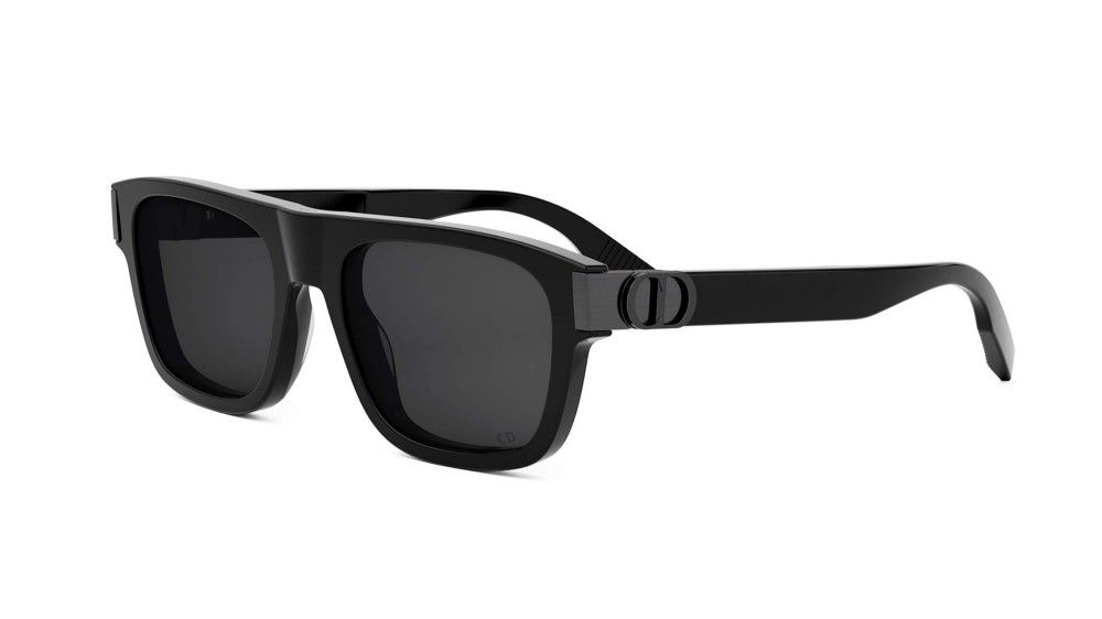 Dior CD ICON S3I - 14A0 V - 55 Okulary przeciwsłoneczne Czarny Kanciaste