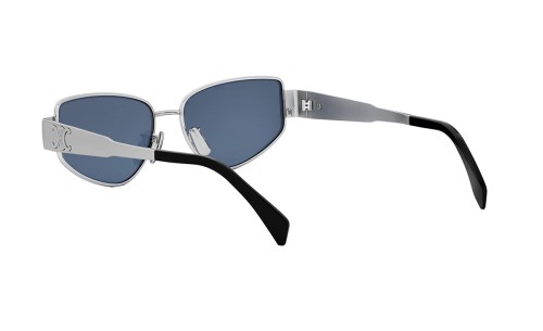 Celine CL40293U - 16V - 55 Okulary przeciwsłoneczne Srebrny Kocie oczy