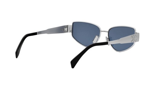 Celine CL40293U - 16V - 55 Okulary przeciwsłoneczne Srebrny Kocie oczy