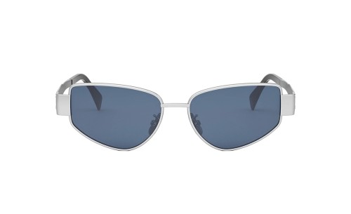 Celine CL40293U - 16V - 55 Okulary przeciwsłoneczne Srebrny Kocie oczy