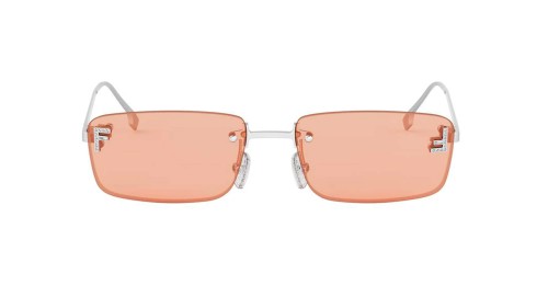 Fendi FE4172US - 16J - 54 Okulary przeciwsłoneczne Srebrny Kanciaste