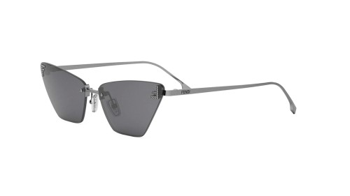 Fendi FE4160US - 14A - 57 Okulary przeciwsłoneczne Srebrny Kocie oczy