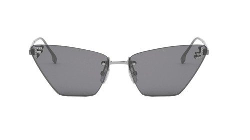 Fendi FE4160US - 14A - 57 Okulary przeciwsłoneczne Srebrny Kocie oczy