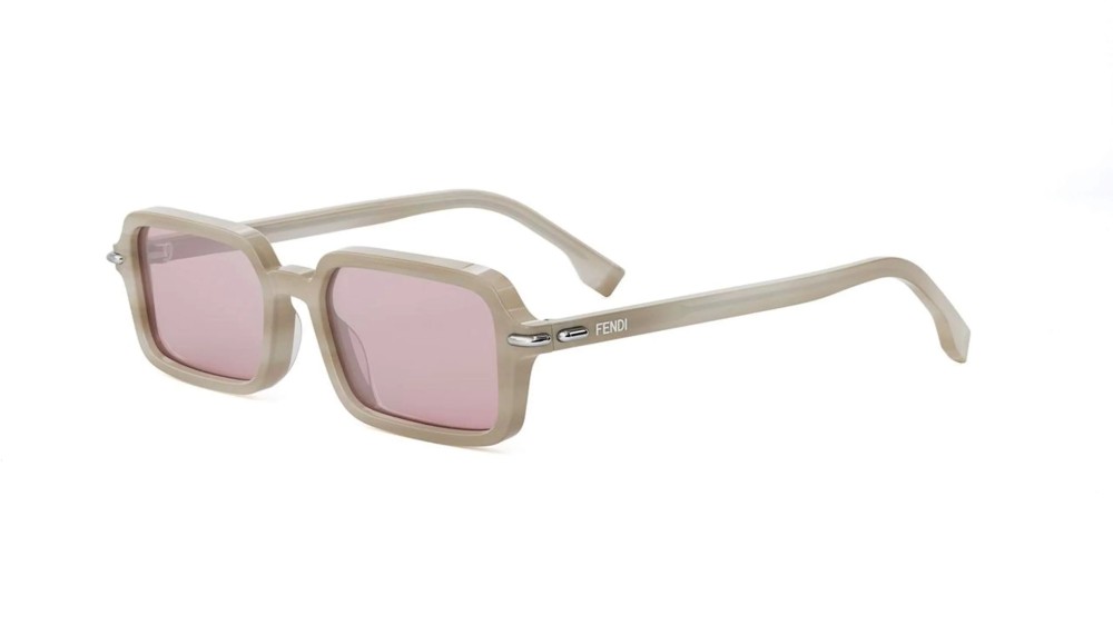 Fendi FE40174I - 60Z - 51 Okulary przeciwsłoneczne Brązowy Kanciaste