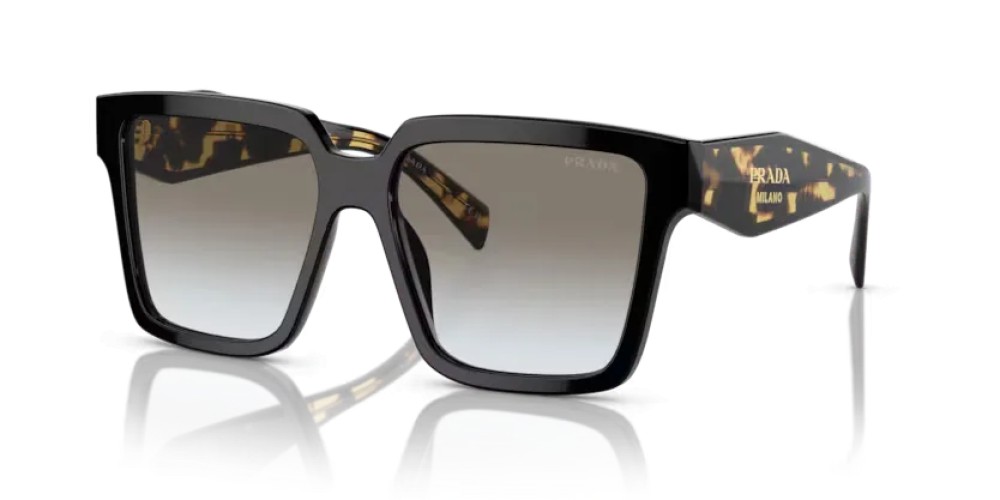 PRADA PR 24ZS ​ - ​1AB0A7 - ​56 Okulary przeciwsłoneczne Czarny Kanciaste