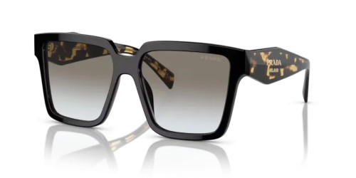 PRADA PR 24ZS ​ - ​1AB0A7 - ​56 Okulary przeciwsłoneczne Czarny Kanciaste