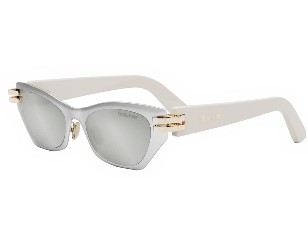 Dior CDIOR B3U - F0A4 D - 53 Okulary przeciwsłoneczne Srebrny Kocie oczy