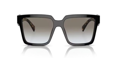 PRADA PR 24ZS ​ - ​1AB0A7 - ​56 Okulary przeciwsłoneczne Czarny Kanciaste