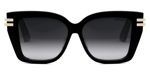 Dior CDIOR S1F - 10A1 D - 56 Okulary przeciwsłoneczne Czarny Pillow (zaokrąglony)