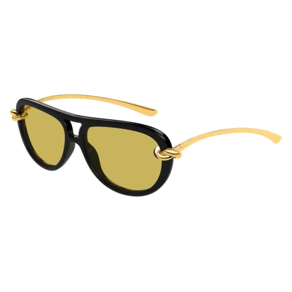 Bottega Veneta BV1418S - 001 - 58 Okulary przeciwsłoneczne Pilotki (aviator)