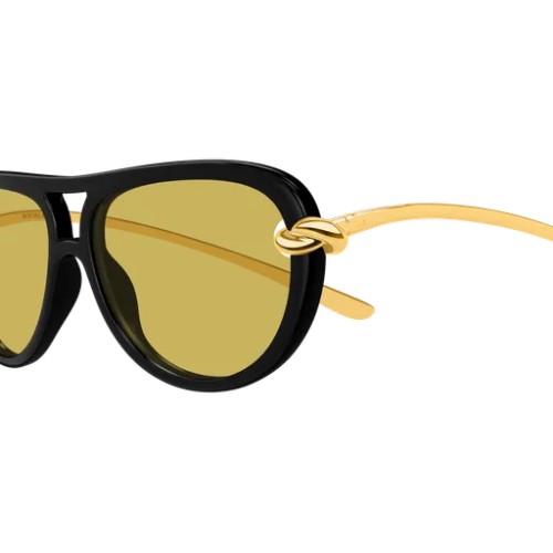 Bottega Veneta BV1418S - 001 - 58 Okulary przeciwsłoneczne Pilotki (aviator)