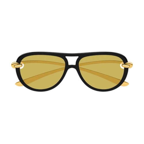 Bottega Veneta BV1418S - 001 - 58 Okulary przeciwsłoneczne Pilotki (aviator)