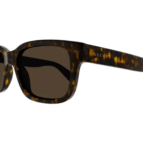 Gucci GG1583S - 002 - 56 Okulary przeciwsłoneczne Havanna Kanciaste