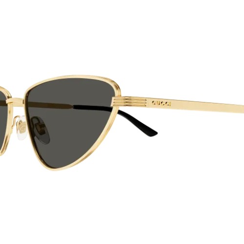 Gucci GG1879S - 001 - 57 Okulary przeciwsłoneczne Złoty Kocie oczy