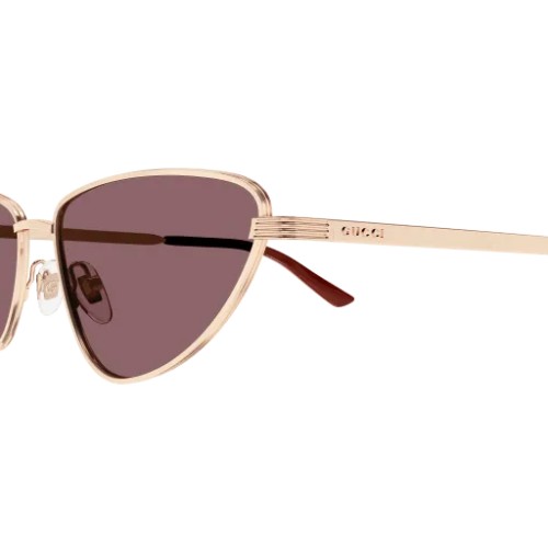 Gucci GG1879S 001 - 003 - 57 Okulary przeciwsłoneczne Złoty Kocie oczy