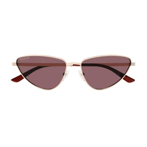 Gucci GG1879S 001 - 003 - 57 Okulary przeciwsłoneczne Złoty Kocie oczy