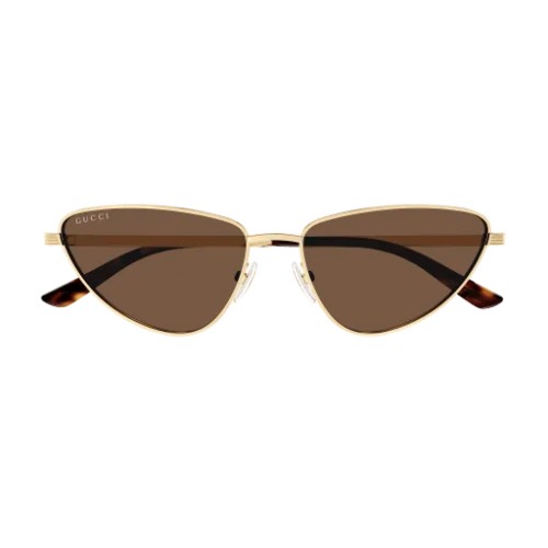 Gucci GG1879S - 002 - 57 Okulary przeciwsłoneczne Złoty Kocie oczy