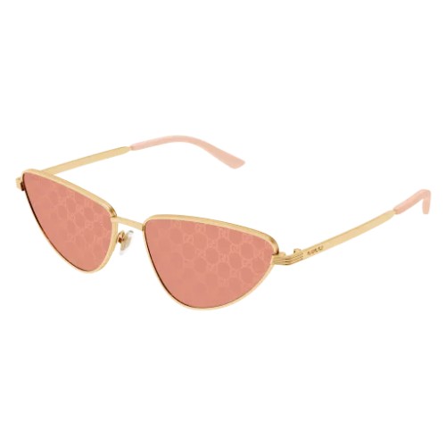 Gucci GG1879S - 004 - 57 Okulary przeciwsłoneczne Złoty Kocie oczy