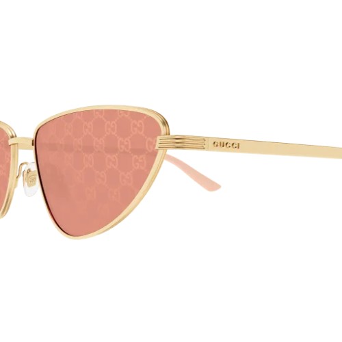 Gucci GG1879S - 004 - 57 Okulary przeciwsłoneczne Złoty Kocie oczy