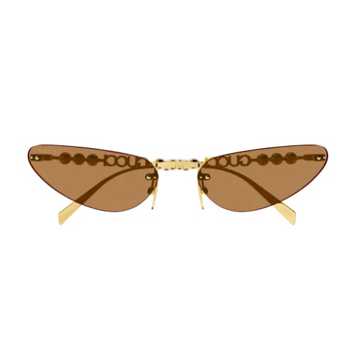 Gucci GG1920S - 003 - 63 Okulary przeciwsłoneczne Złoty Kocie oczy